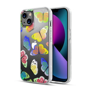 MyBat Pro Mood Series Case for Apple iPhone 13 mini (5.4) - Neon Butterflies