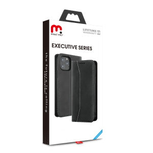 MyBat Pro Antimicrobial Executive Series Wallet Case for Apple iPhone 13 (6.1) - Black