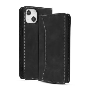 MyBat Pro Antimicrobial Executive Series Wallet Case for Apple iPhone 13 (6.1) - Black