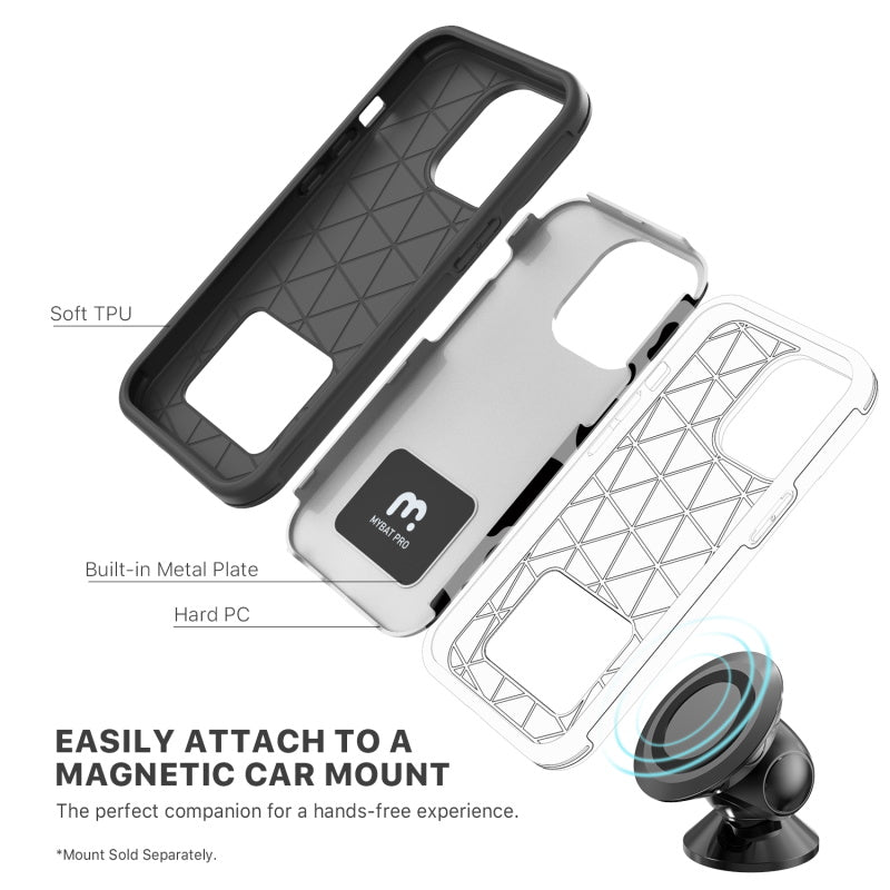 MyBat Pro Fuse Series Case with Magnet for Apple iPhone 13 Pro (6.1) - Holy Cow