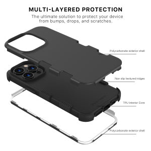 MyBat Pro TUFF Series Case for Apple iPhone 13 Pro (6.1) - Black