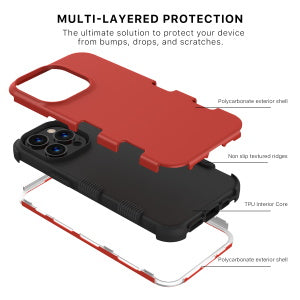 MyBat Pro TUFF Series Case for Apple iPhone 13 Pro (6.1) - Red