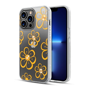 MyBat Pro Mood Series Case (with Diamonds) for Apple iPhone 13 Pro Max (6.7) - Golden