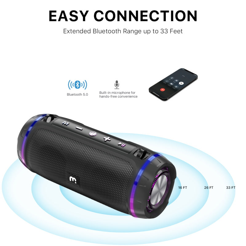 MyBat Pro Vibebuddy Bluetooth Speaker - Black