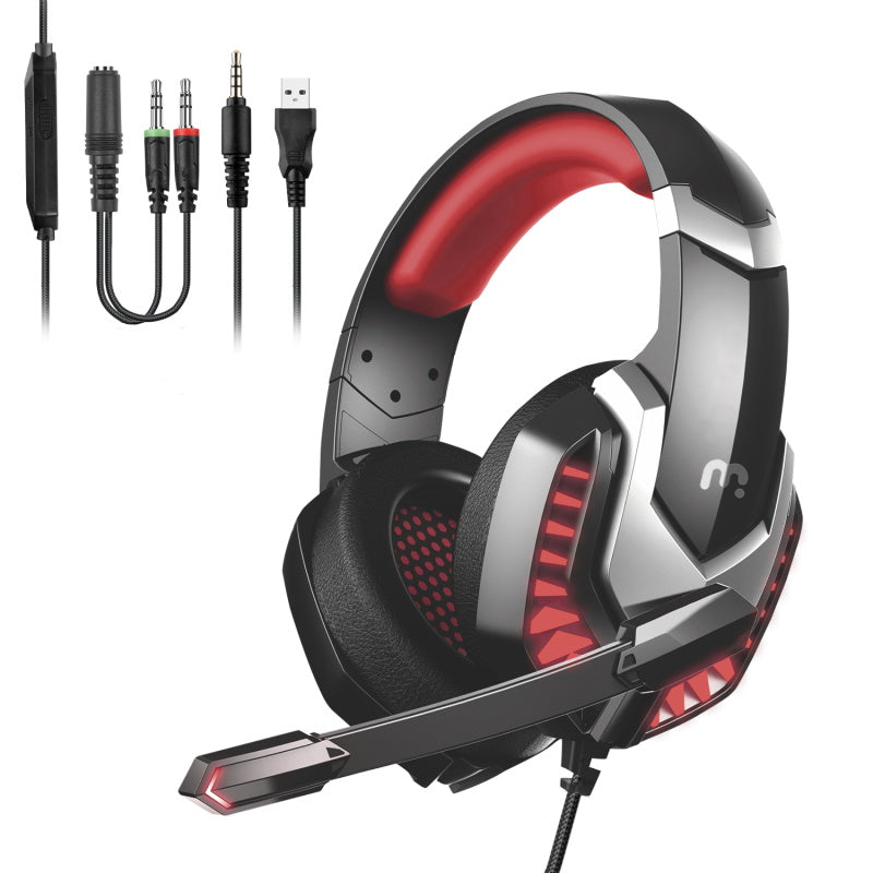 MyBat Pro Gaming Headset with LED Light - Black / Red