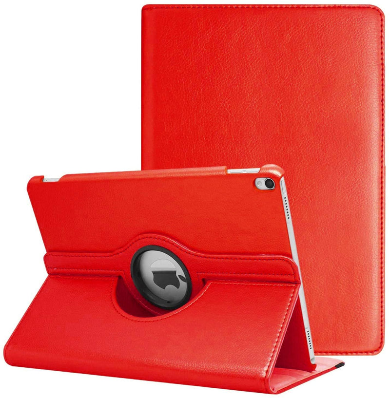 Rotating Case for iPad Air (3rd Gen) 10.5" (2019) / iPad Pro 10.5" (2017) 360 Degree with Adjustable Multiple Stand Smart Cover Case with Auto Sleep Wake - Red