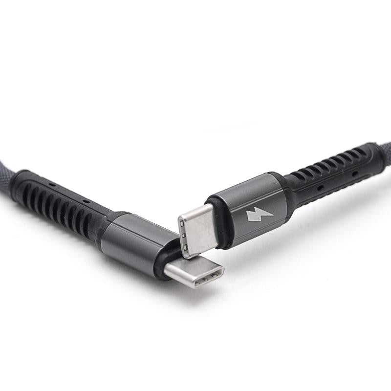 LDNIO TYPE-C TO TYPE-C PD FAST CHARGING DATA CABLE 2M (6 Ft) 3A Model: LC92 - Gray