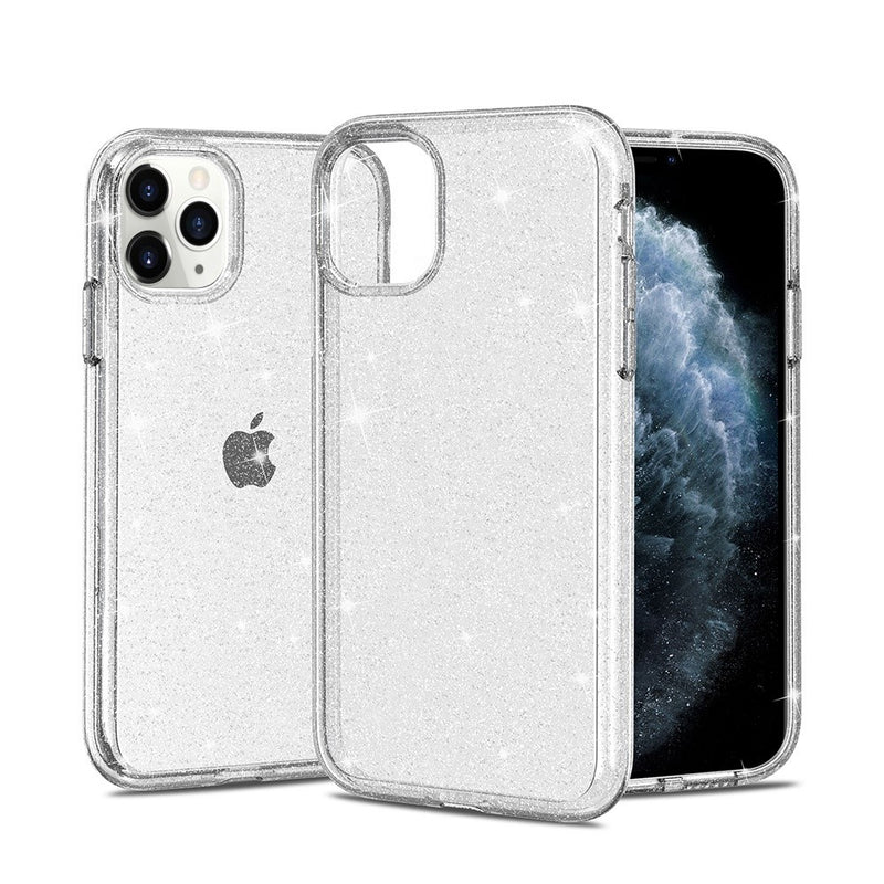 Bling Glitter Clear Hard Case (Acrylic and TPU) for iPhone 11 - Clear