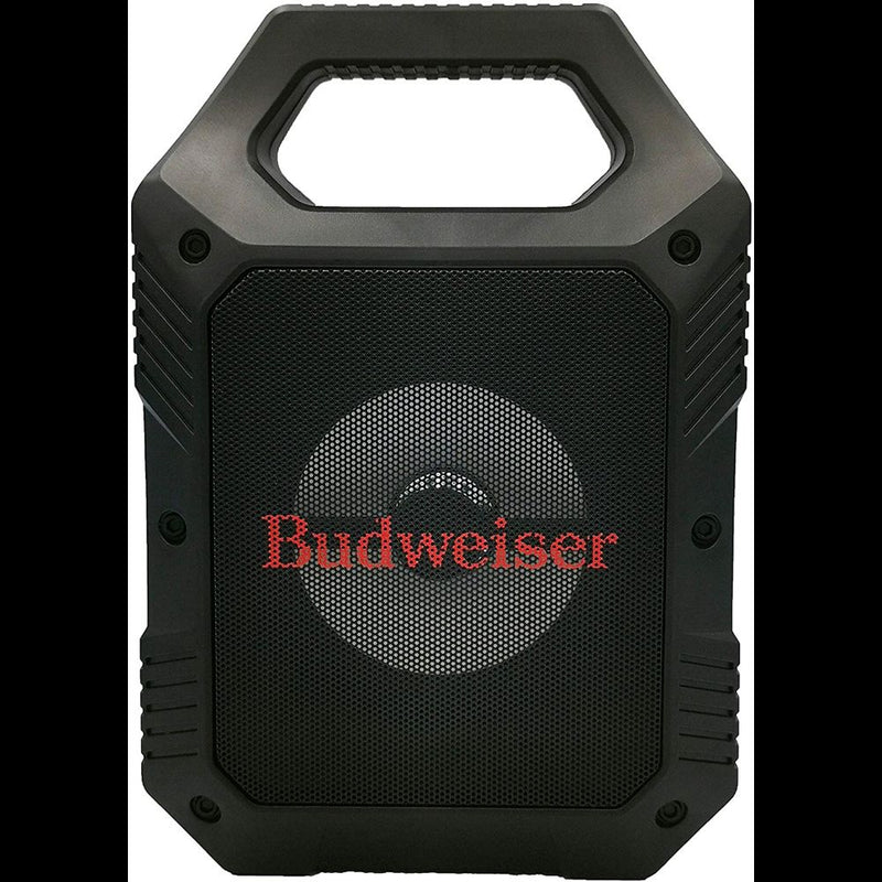 Budweiser 9" Rugged Tailgate LED Bluetooth Speaker BW-MTLG-B05 - Black