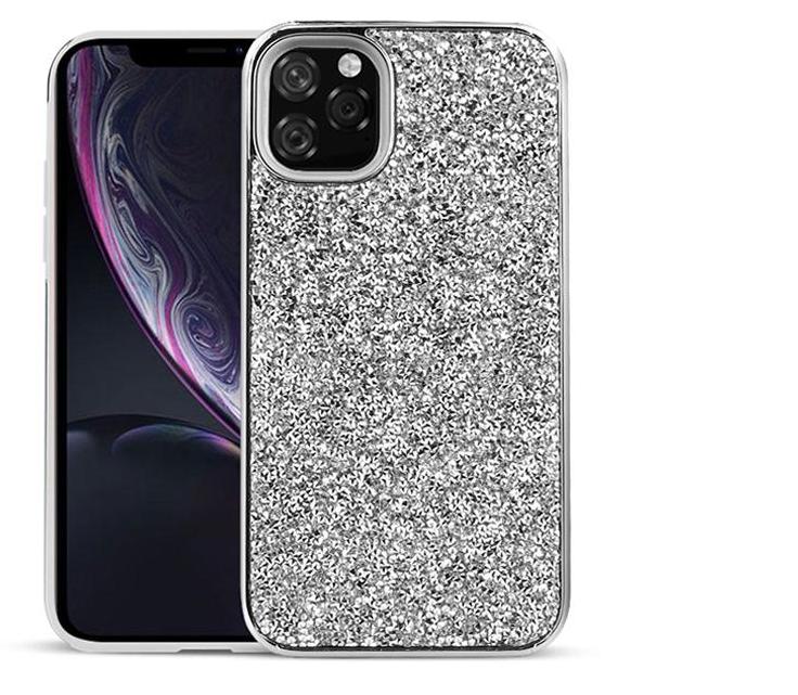 Deluxe Diamond Bling Glitter Case For iPhone XS Max - Silver