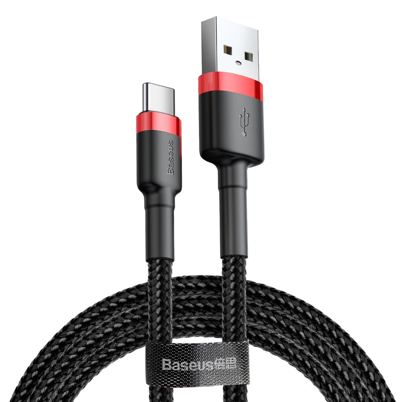 Baseus Cafule Cable Type-C to USB Fast Charge 2A 300cm (10 Ft) Black