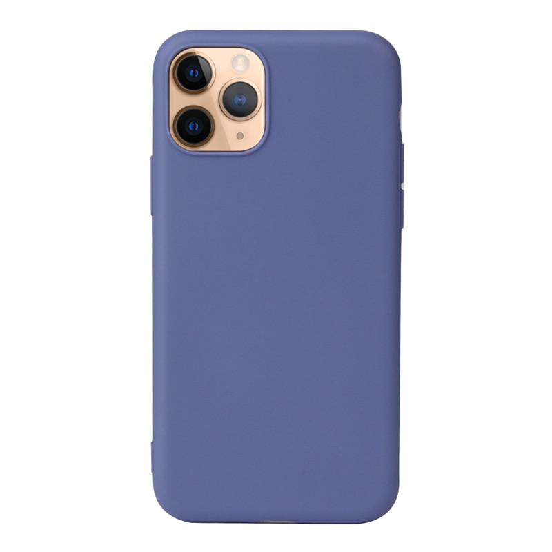 Soft Silicone Gel Skin Cover Case For iPhone 12/12 Pro (6.1") - Purple
